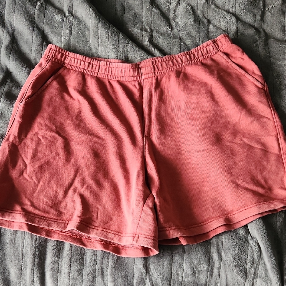 aerie Coral Pink Athletic Lounge Shorts Size Xl